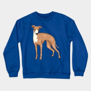 Greyhound dog cartoon illustration Crewneck Sweatshirt